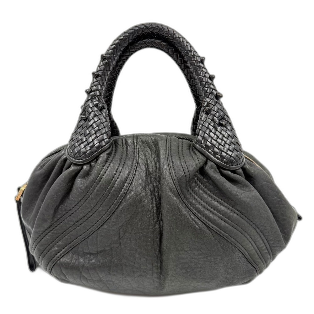 FENDI Zucca handbag, black